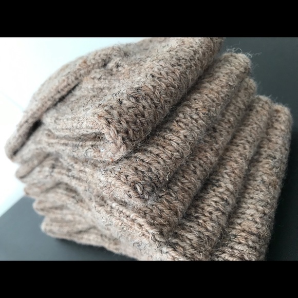 NEW Handmade Criss-Cross Headband, Wool Blend, Mushroom Brown - Picture 4 of 5